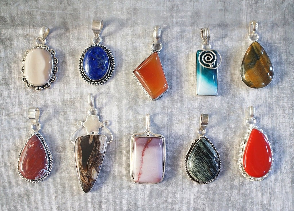 gemstone pendants 